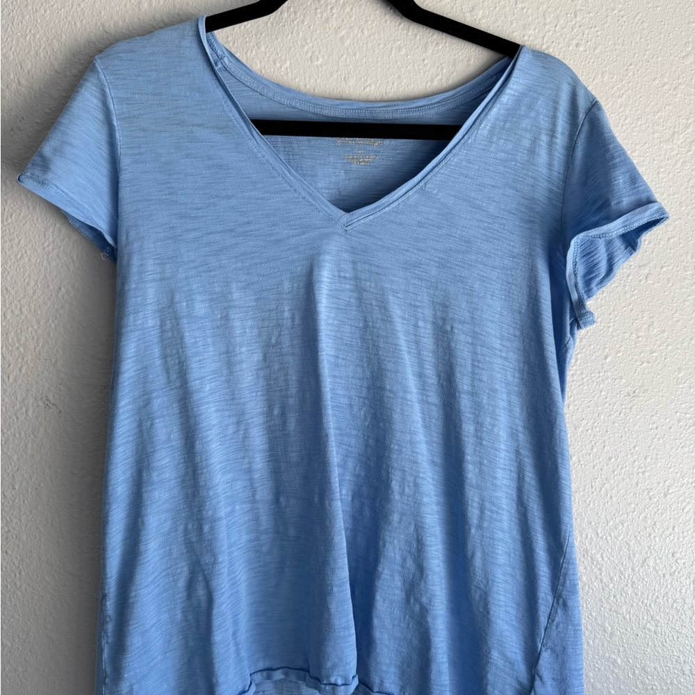 lululemon athletica Sky Blue V-Neck Tee